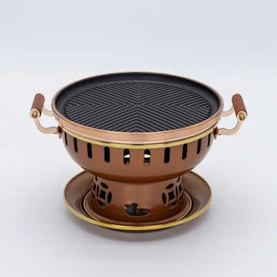 古铜色珐琅烤炉